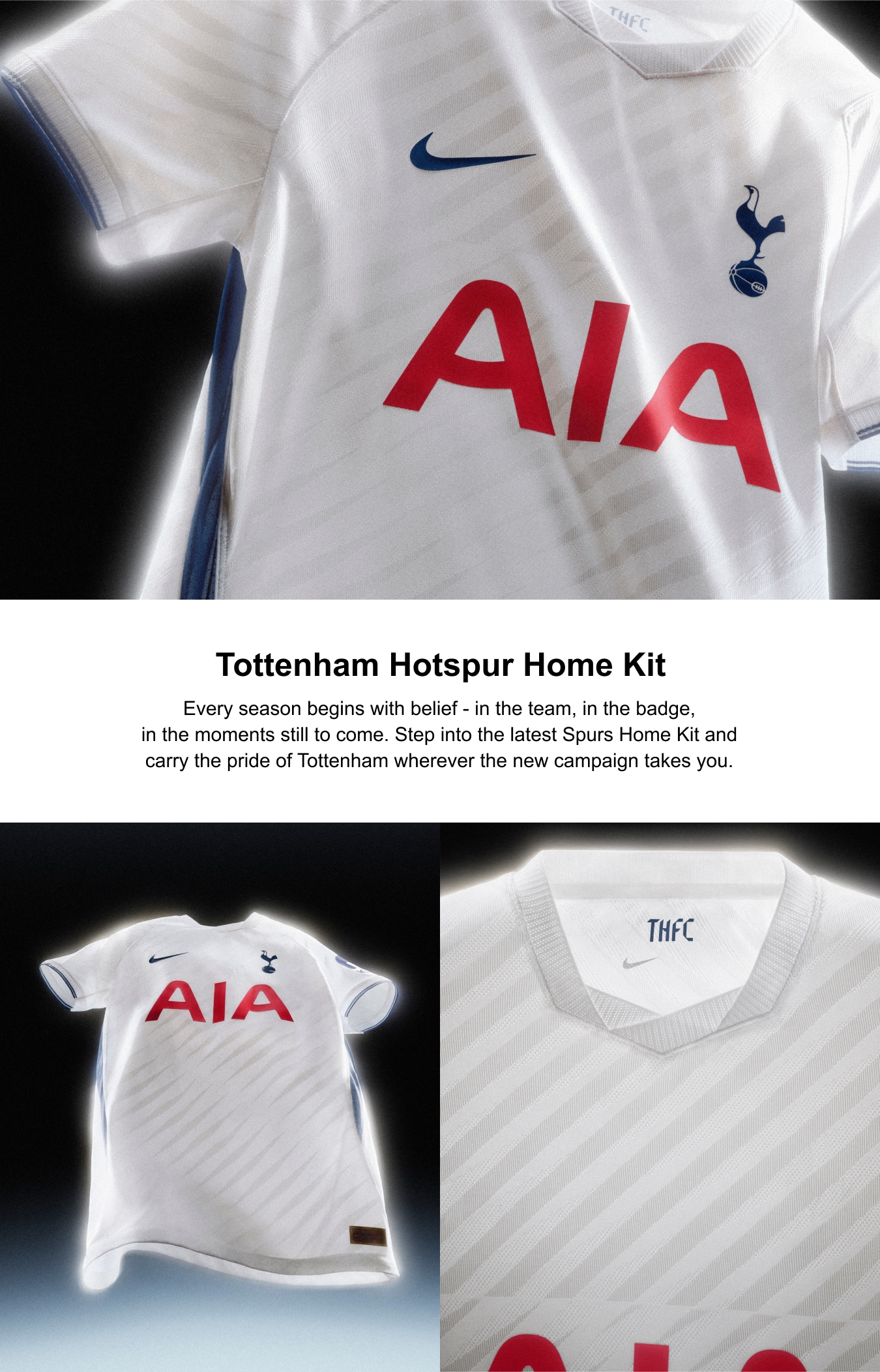 Tottenham Hotspur Nike Home Stadium Long Sleeve Shirt 2026-27